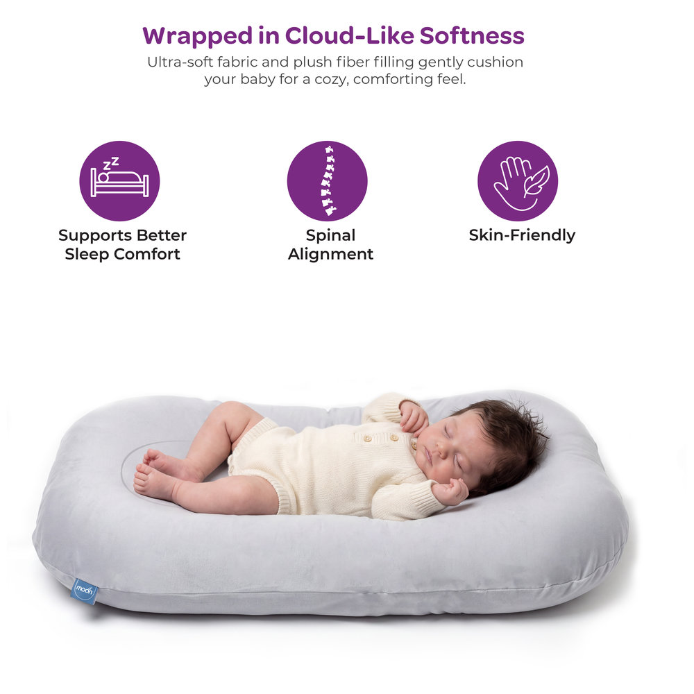Moon - Baby Lounger & Infant Floor Seat - Grey