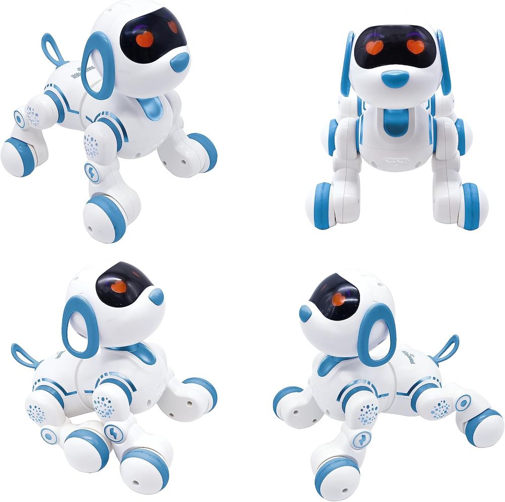 Lexibook - Power Puppy Jr My Little Robot Dog Toy - White/Blue