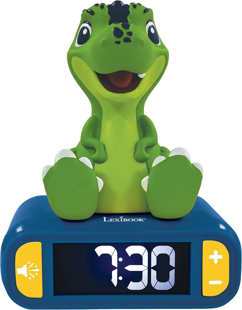 Lexibook - Dinosaur Nightlight Alarm Clock - Green/Blue