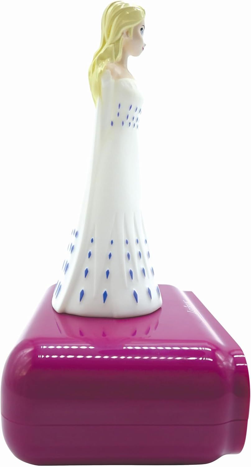 Lexibook - Disney Frozen 2 Elsa Digital Alarm Clock - White/Purple