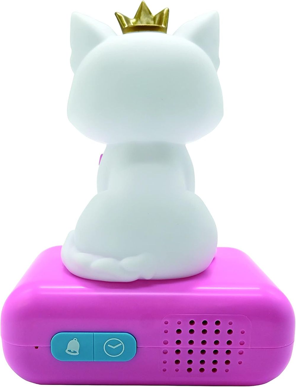 Lexibook - Kitten Digital Nightlight Alarm Clock - White/Pink