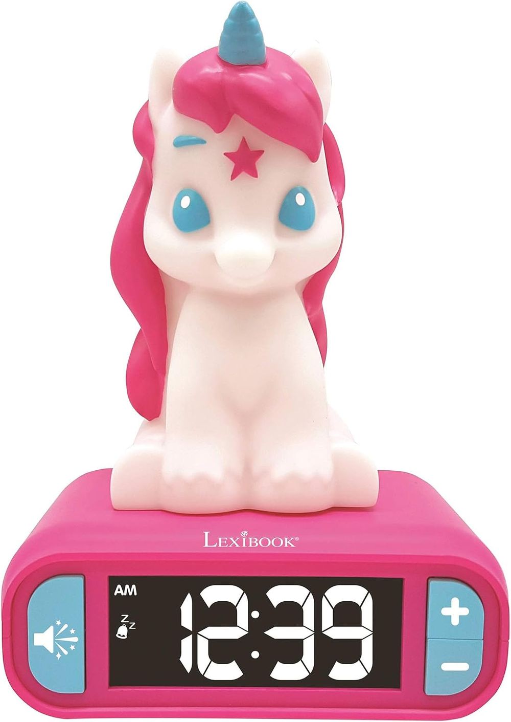 Lexibook - Kids Led Unicorn Digital Alarm Clock - Pink