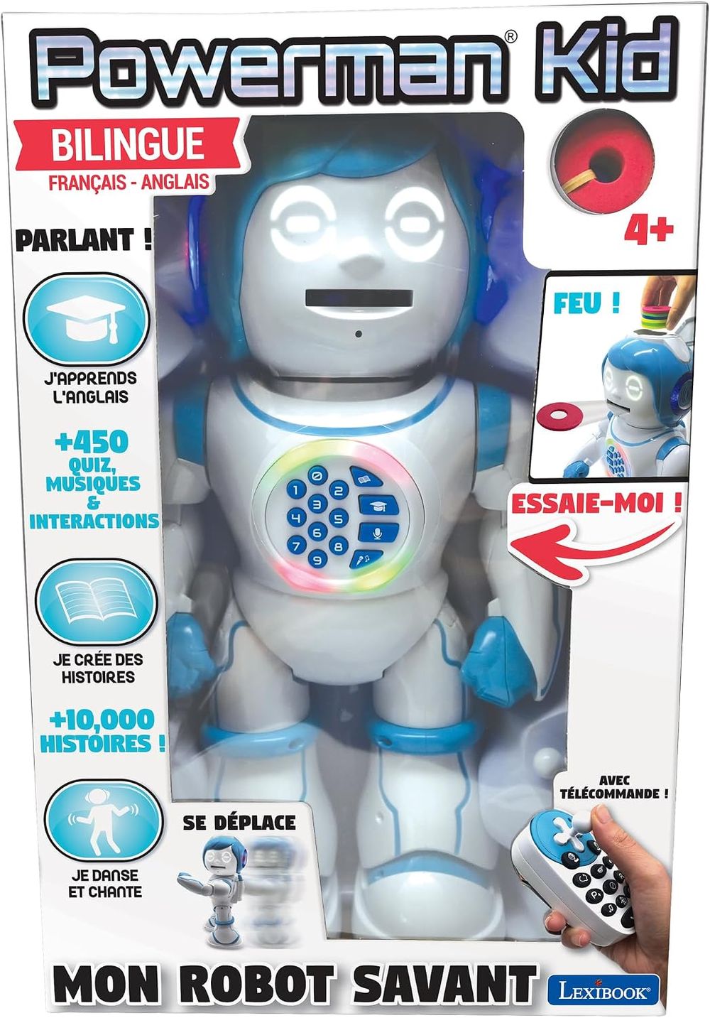 Lexibook - Powerman Kid Learning Robot - Blue/White