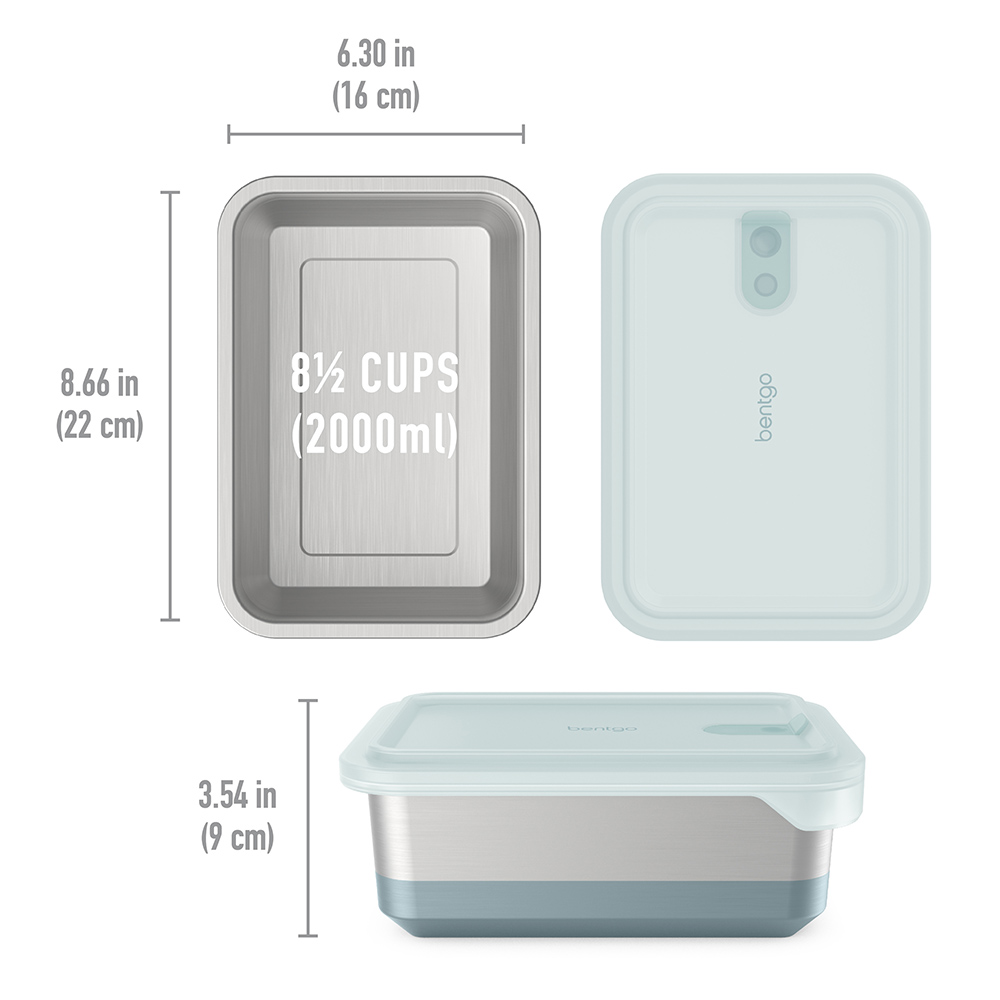 Bentgo - Microsteel Lunchbox - RoseAqua - 2000 ml
