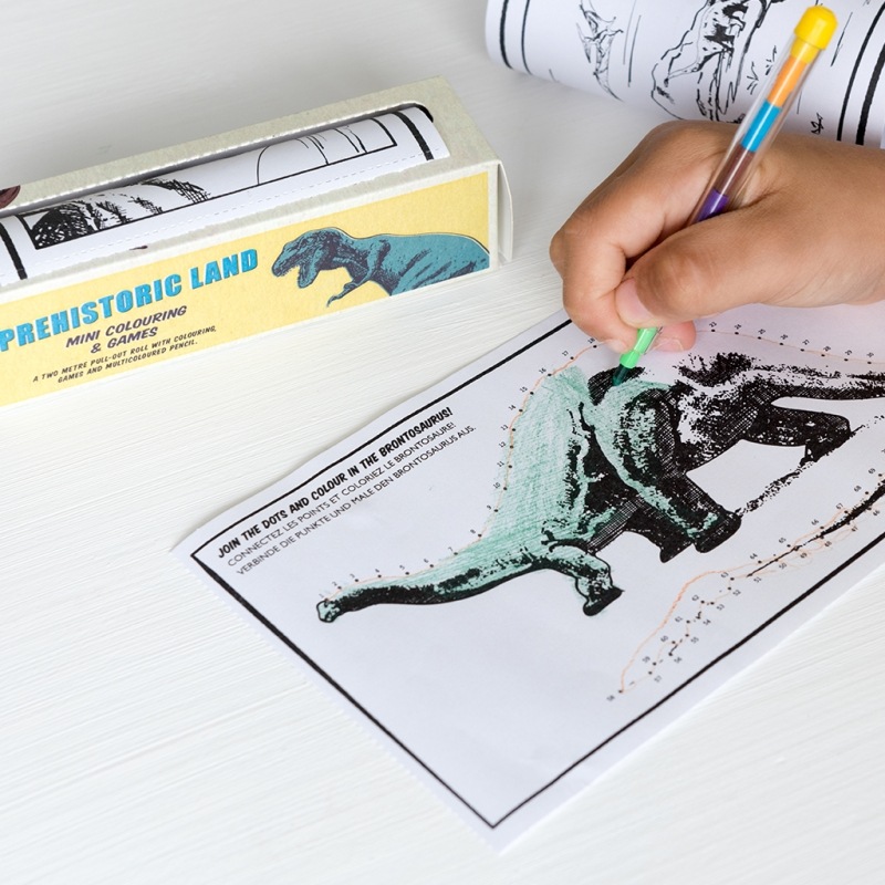 Rex London - Mini Colouring & Games - Prehistoric Land