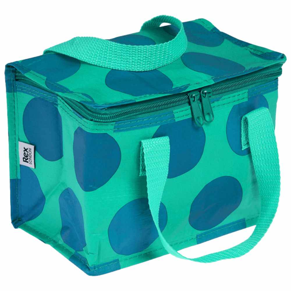 Rex London - Insulated Lunch Bag - Blue On Turquoise Spotlight