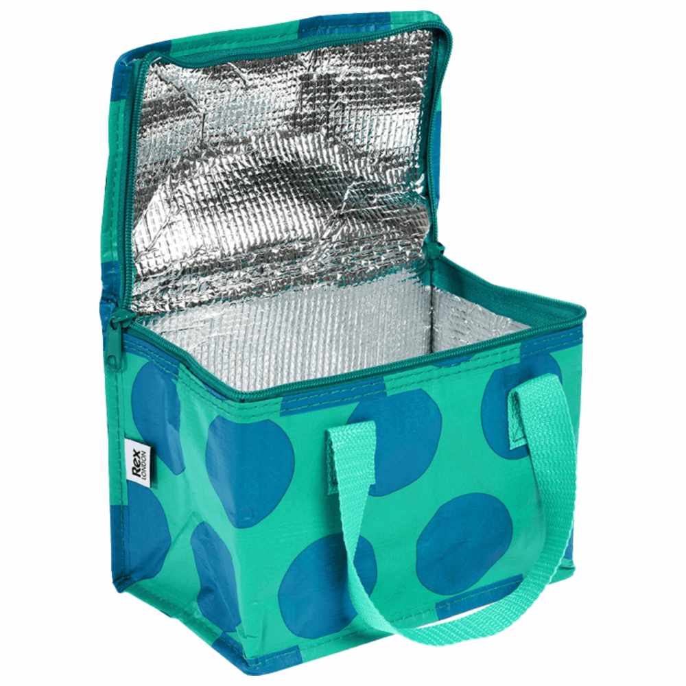 Rex London - Insulated Lunch Bag - Blue On Turquoise Spotlight