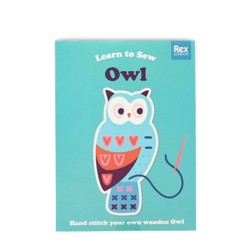 Rex London - Learn To Sew Wooden Hand-stitch Set - Owl
