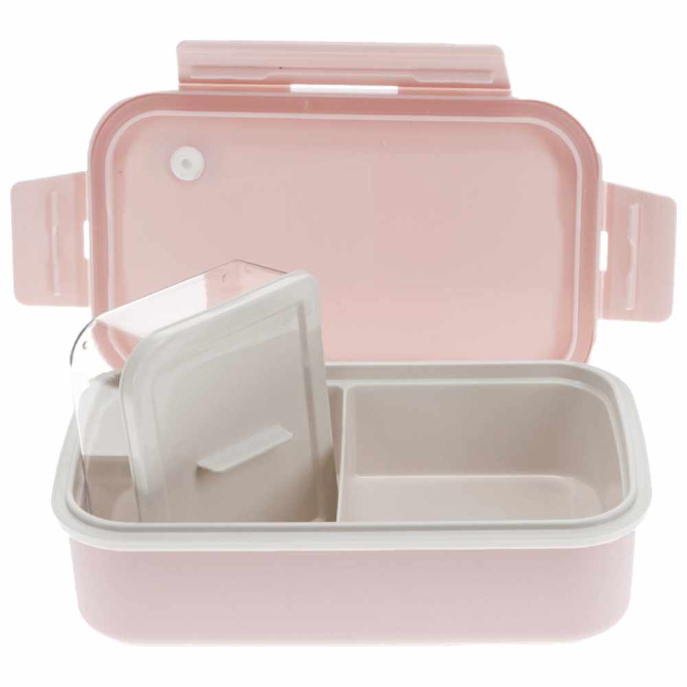 Rex London - Double Wall Lunch Box With Divider - Pink