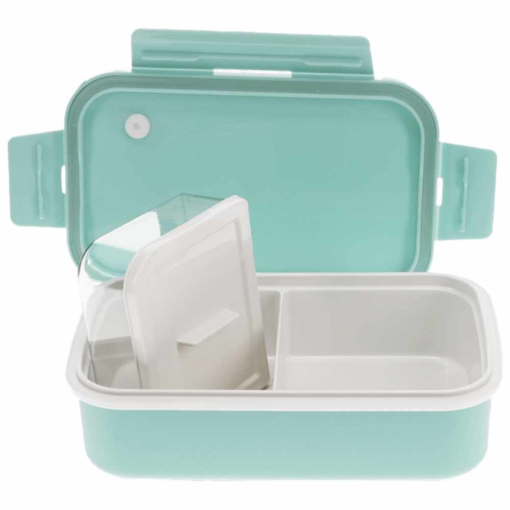 Rex London - Double Wall Lunch Box With Divider - Pale Blue