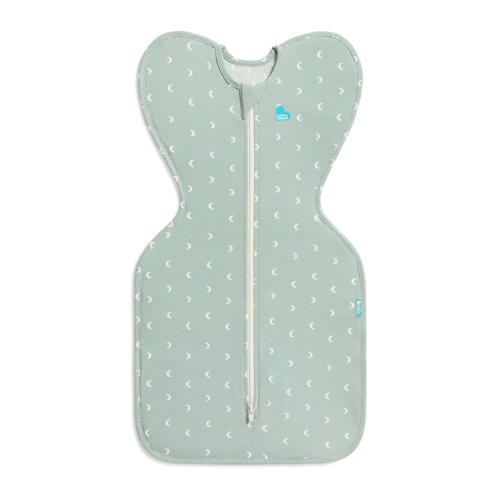 Love To Dream - Moon Printed Swaddle Up Stretch - Olive