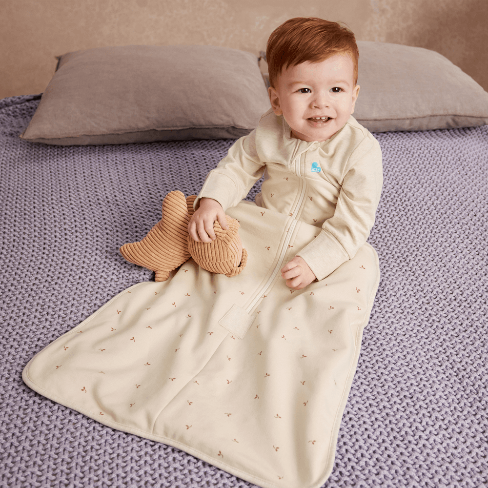 Love To Dream - Quilted Stretch Cotton Twigs Sleep Bag - Oatmeal