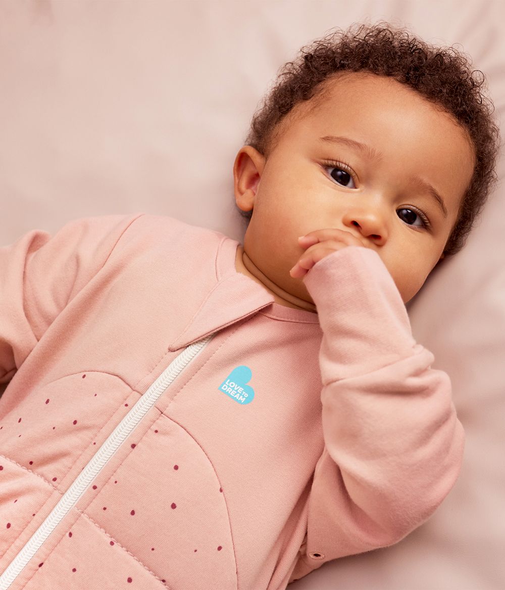 Love To Dream - Organic Stretch Cotton Sleeping Bag - Pink