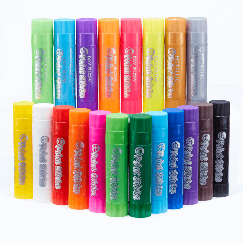 Little Brian - Paint Sticks Bucket - 20pcs - Color May Vary