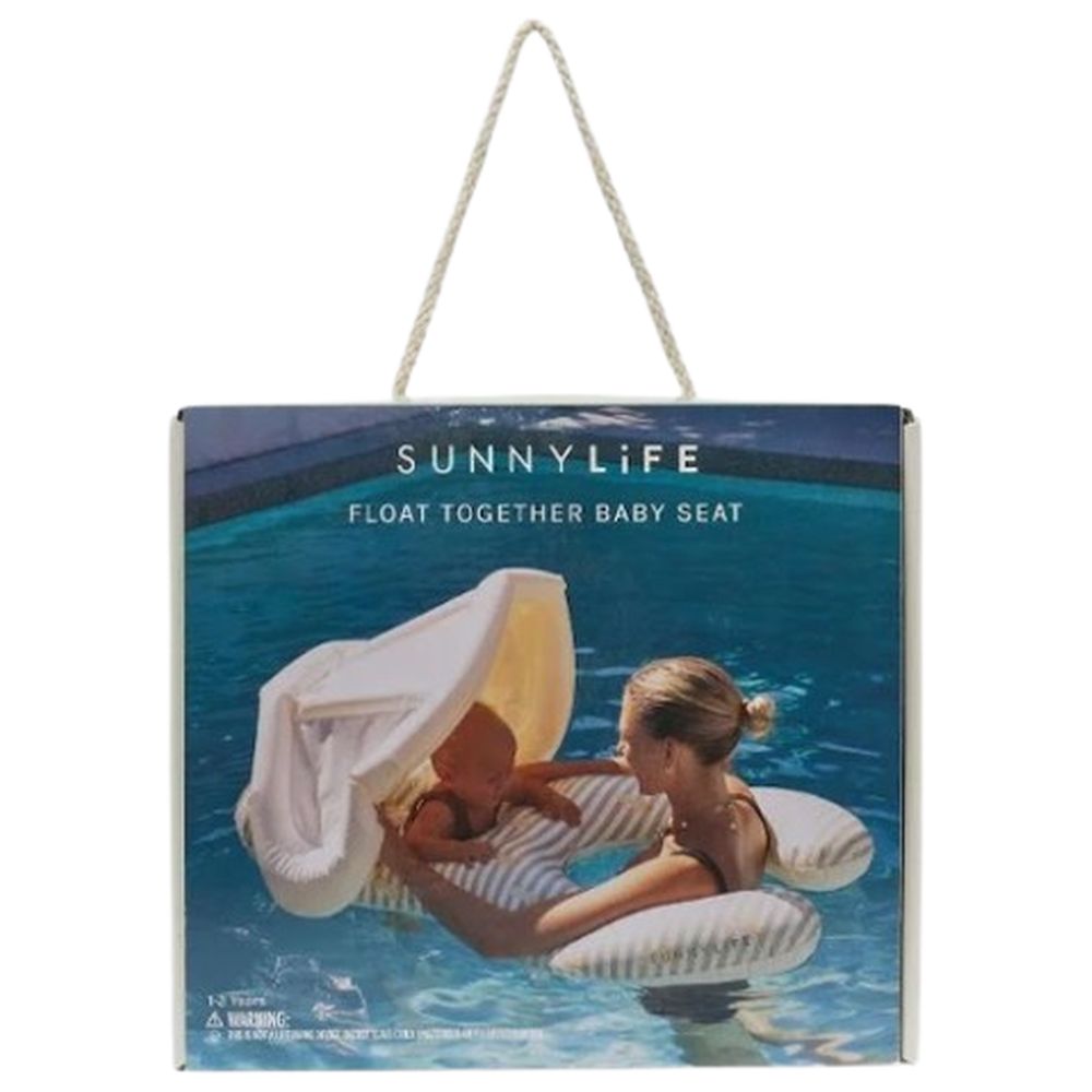 SunnyLife - Together Baby Seat Duck Float - Sage Stripe