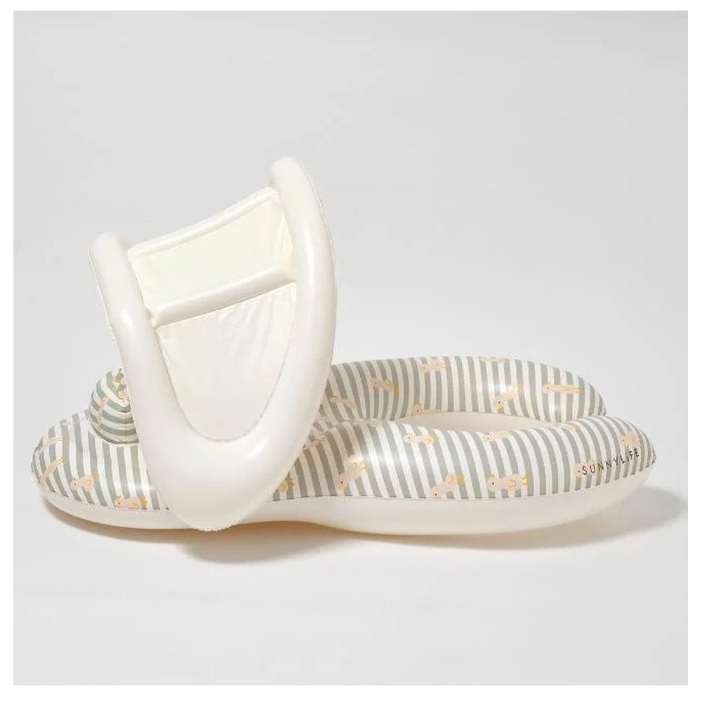SunnyLife - Together Baby Seat Duck Float - Sage Stripe