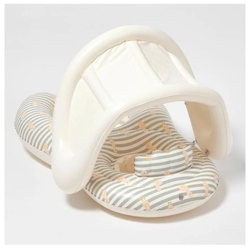 SunnyLife - Together Baby Seat Duck Float - Sage Stripe