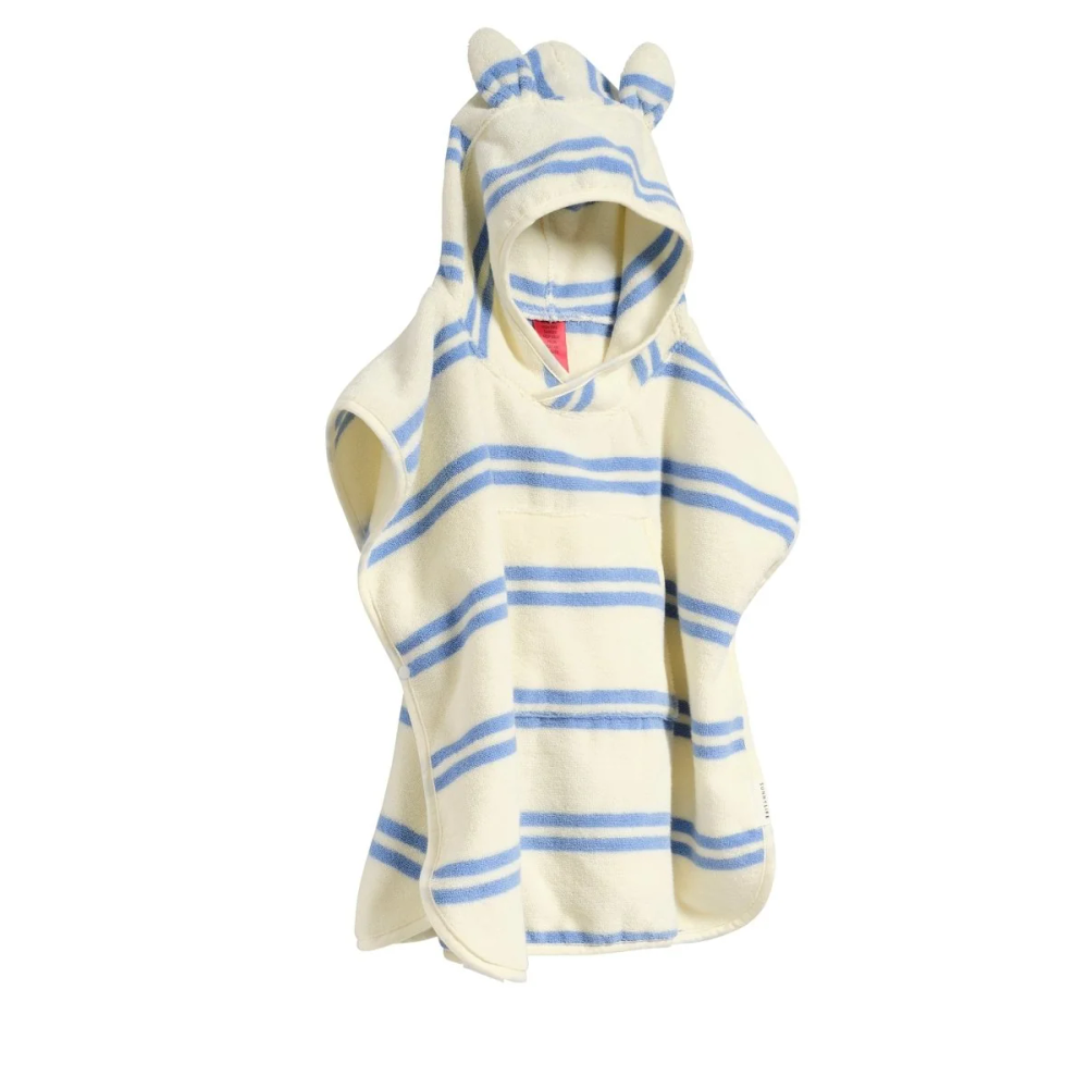 SunnyLife - Kids Character Hooded Towel Sammy The Seagull - Blue Stripe