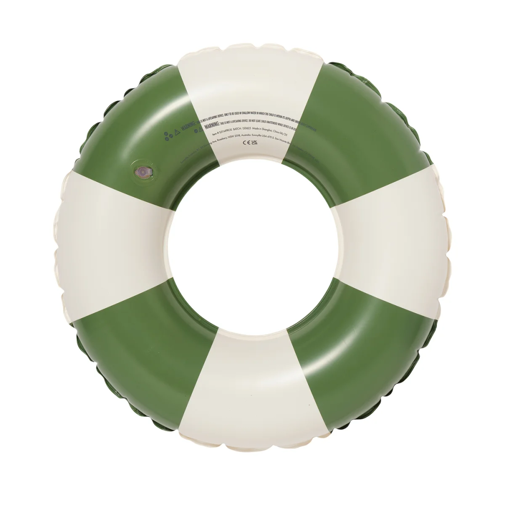 SunnyLife - Mini Tube Pool Ring - Olive Stripe