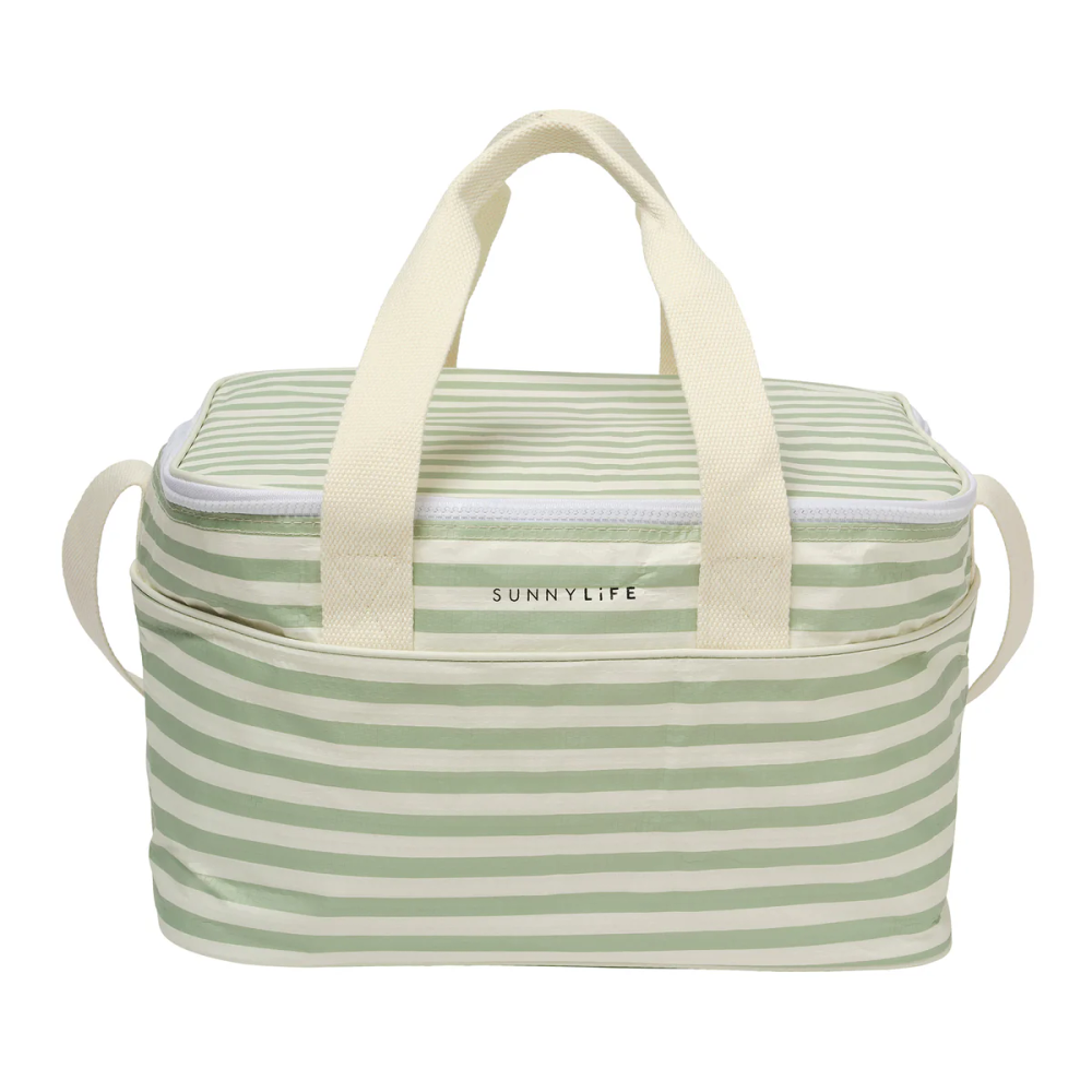 SunnyLife - Light Cooler Bag - Sea Sage Stripe