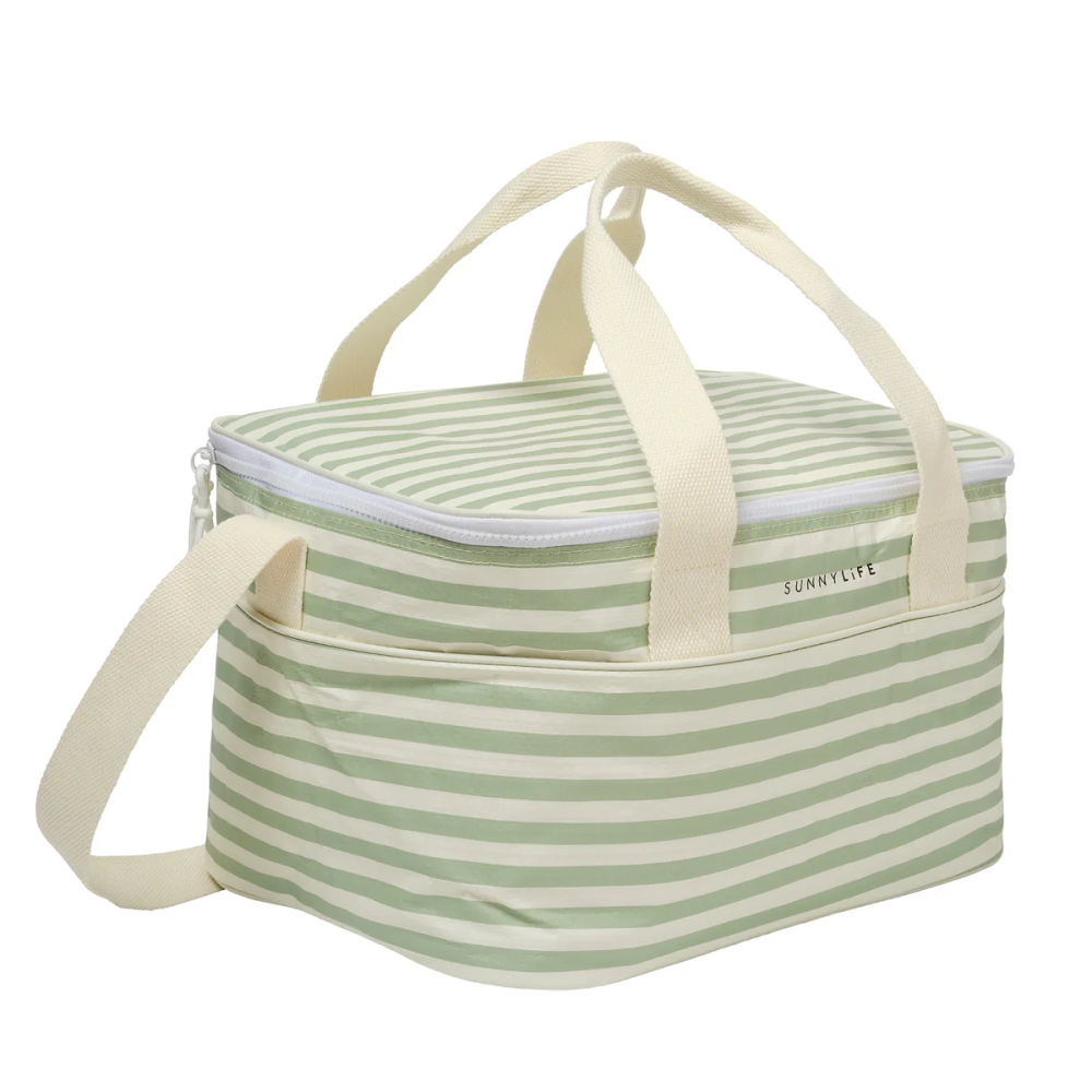 SunnyLife - Light Cooler Bag - Sea Sage Stripe