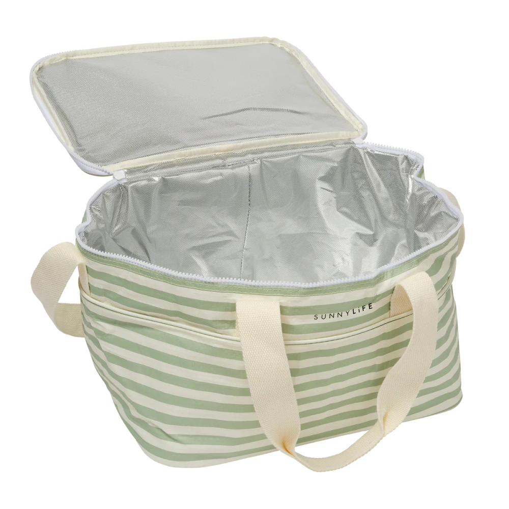 SunnyLife - Light Cooler Bag - Sea Sage Stripe