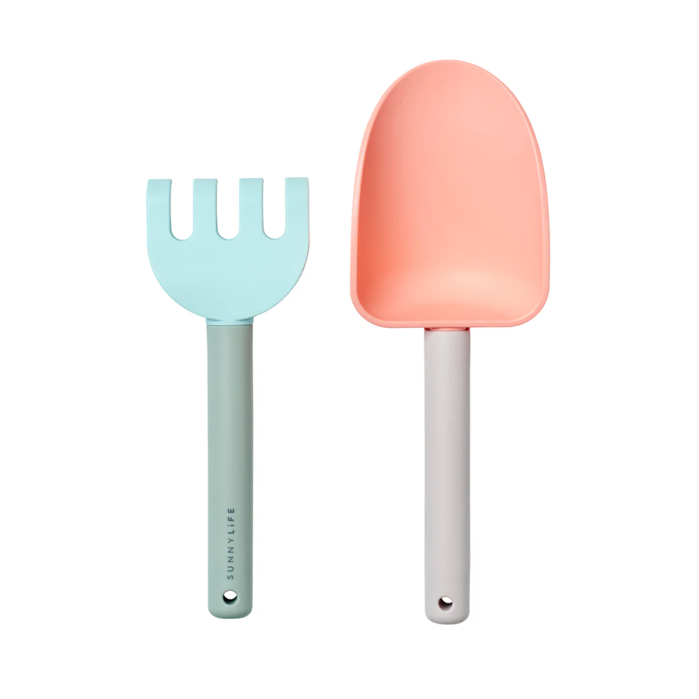SunnyLife - Sand Spade & Rake Apple Sorbet - Multicolor