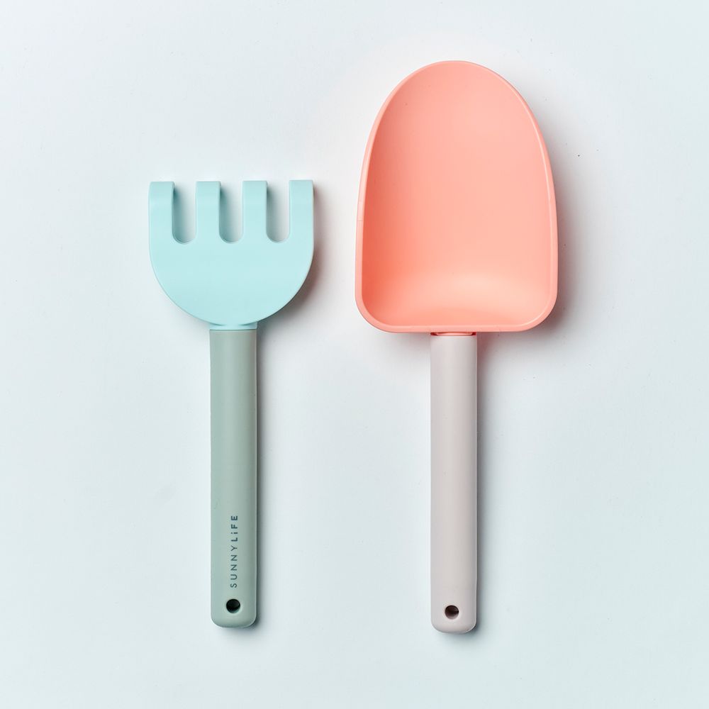 SunnyLife - Sand Spade & Rake Apple Sorbet - Multicolor