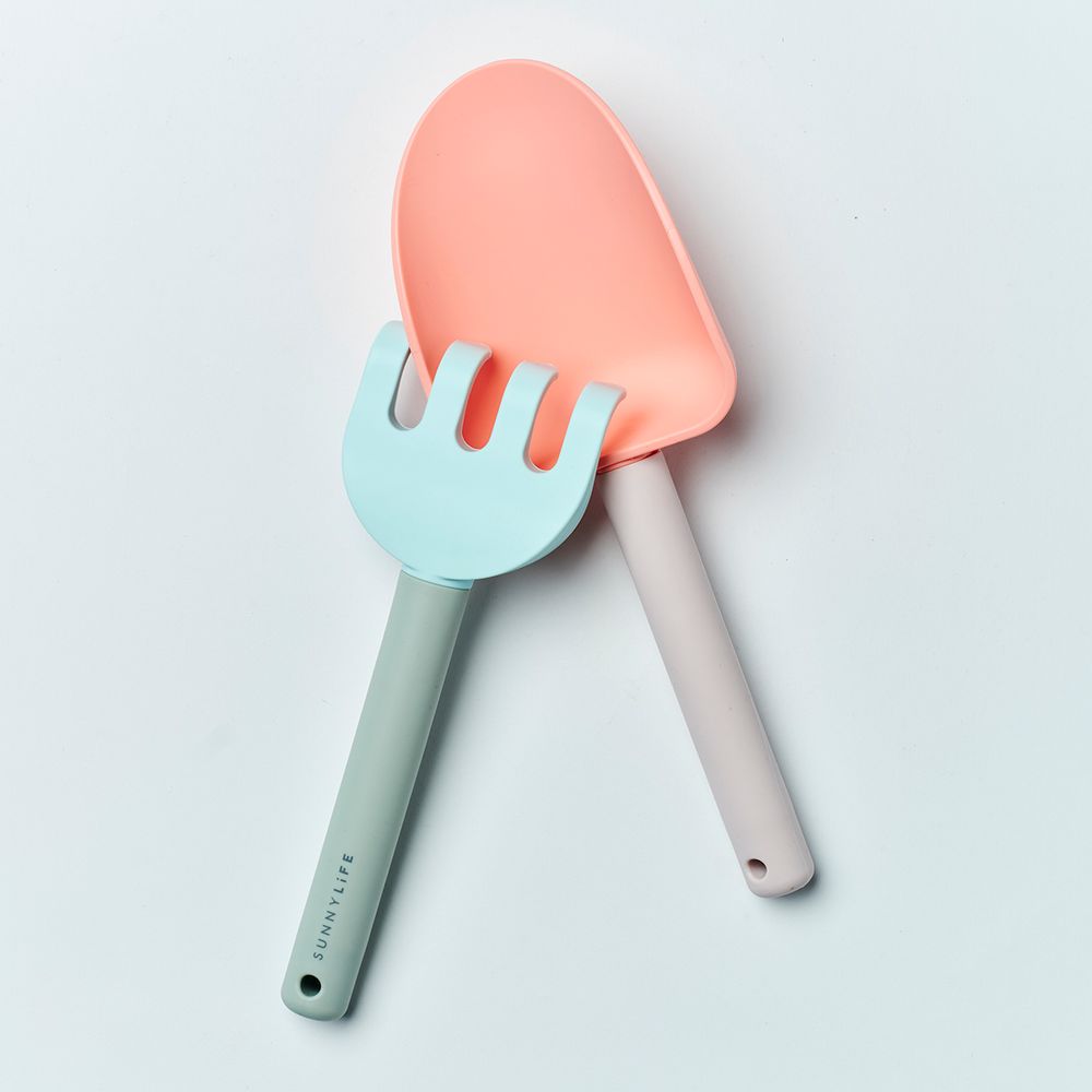 SunnyLife - Sand Spade & Rake Apple Sorbet - Multicolor