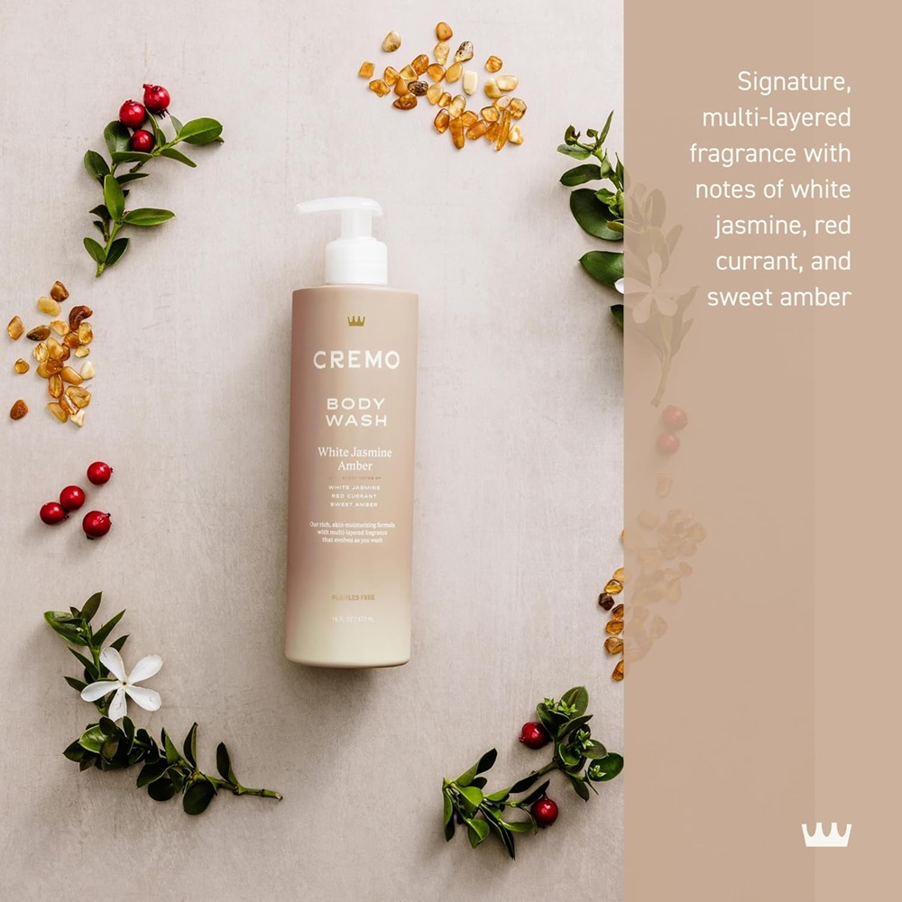 Cremo - White Jasmin Amber Body Wash - 473 ml