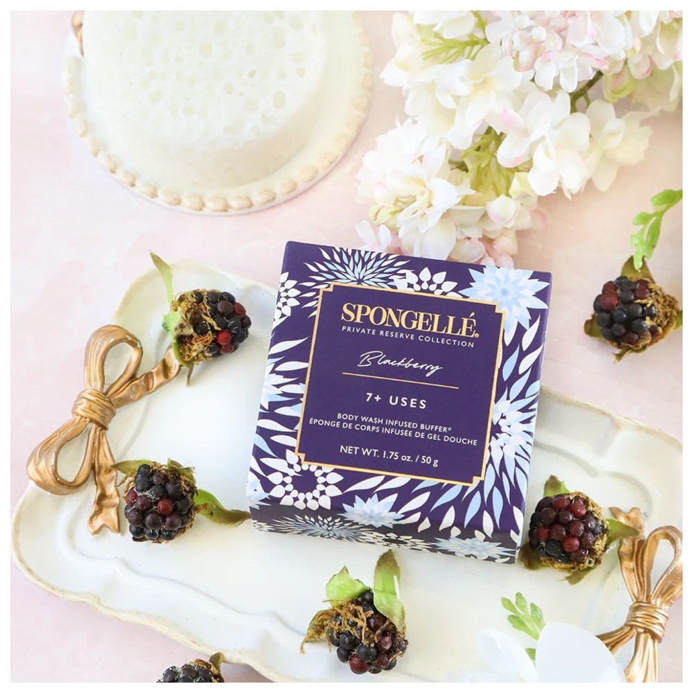 Spongelle - Private Reserve Blackberry Flower Body Wash Infused Spongette - 50 gm