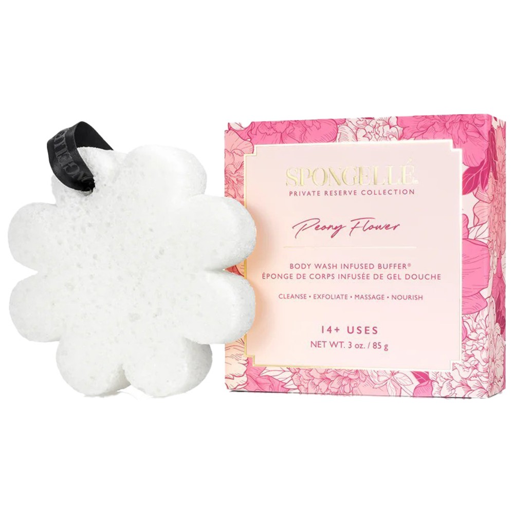 Spongelle - Private Reserve Peony Flower Body Wash Infused Buffer - 85 gm