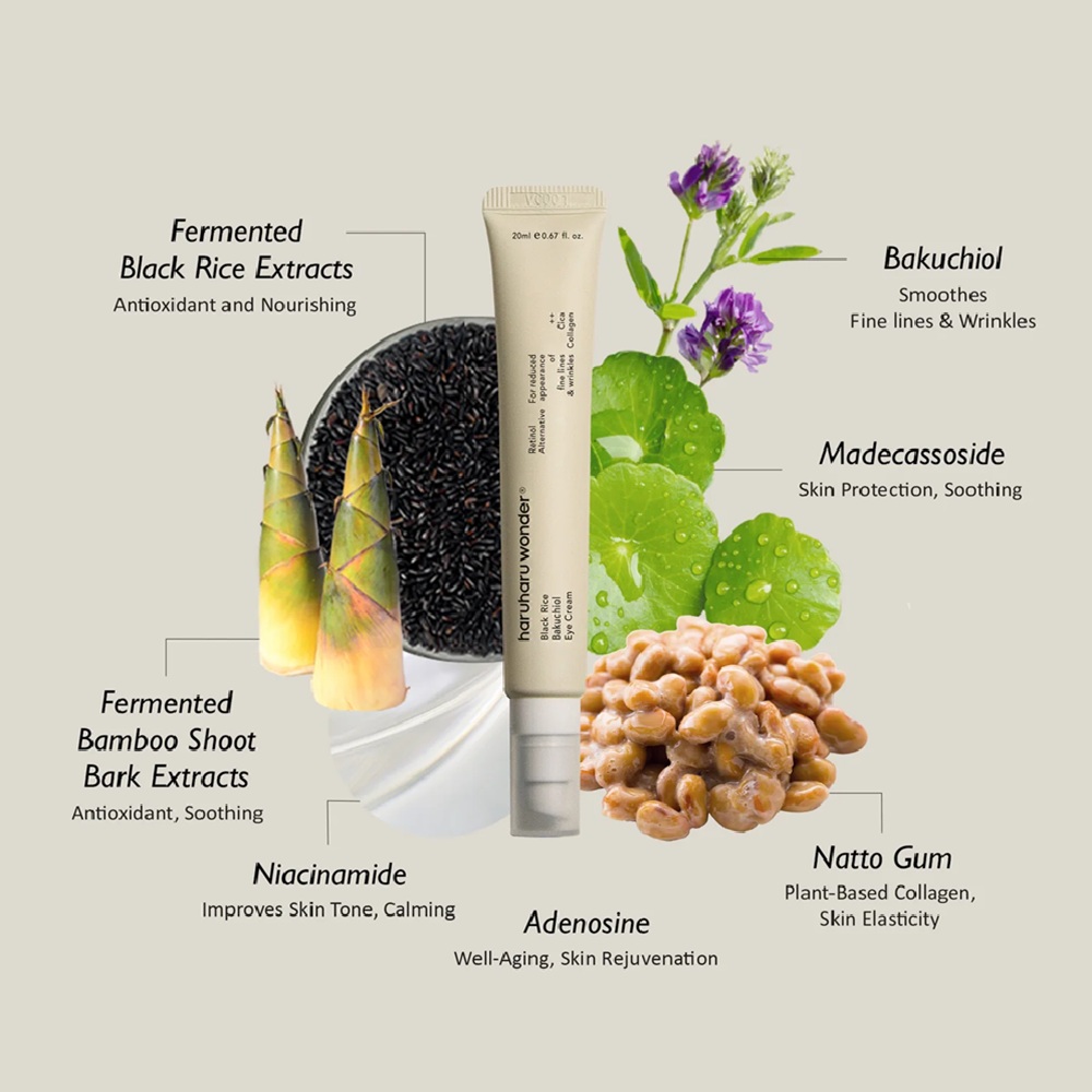 Haruharu Wonder - Black Rice Bakuchiol Eye Cream - 20 ml
