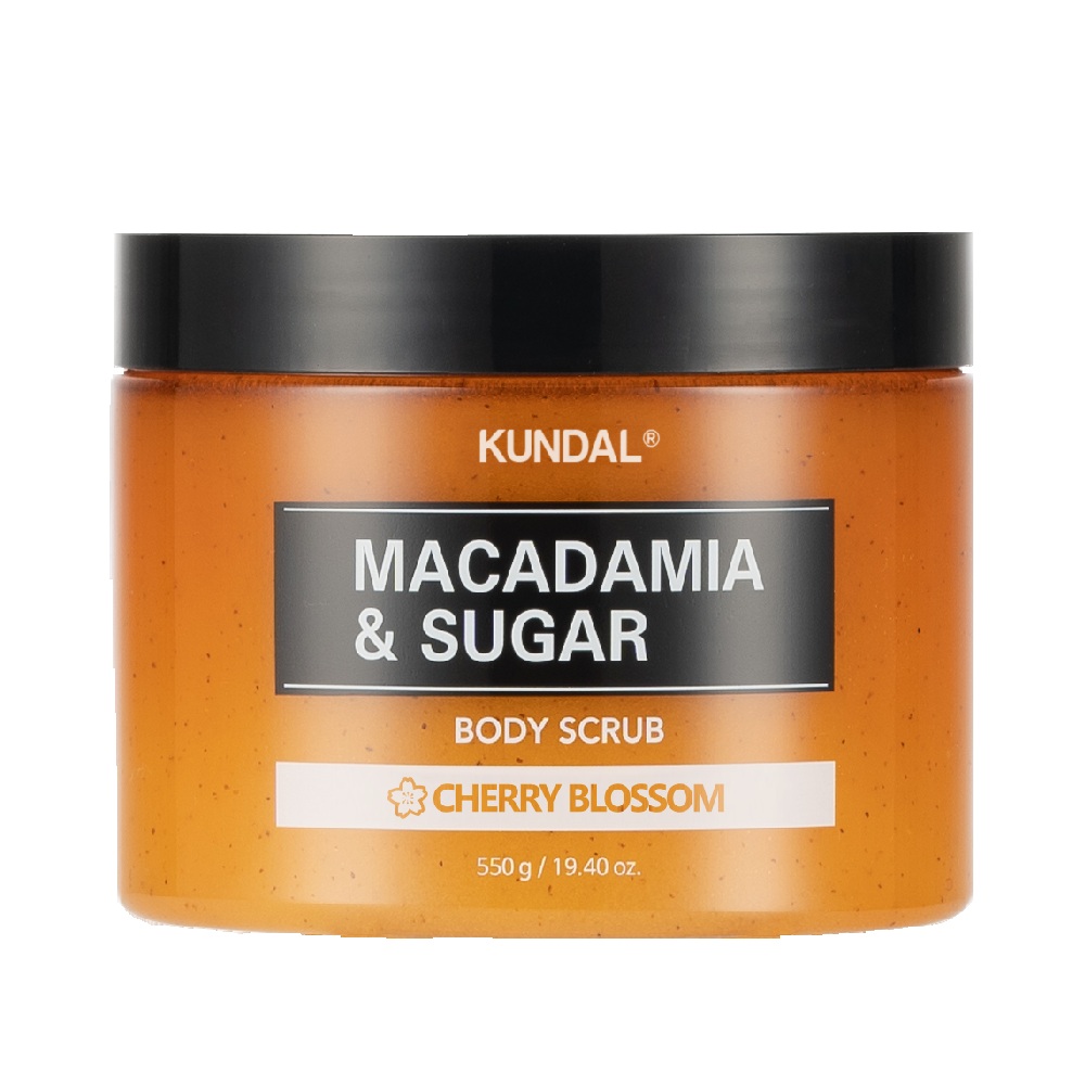 Kundal - Macadamia & Sugar Body Scrub - Cherry Blossom - 550g
