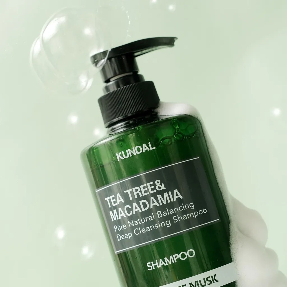 Kundal - Tea Tree & Macadamia Deep Cleansing pH Balanced Shampoo - White Musk - 500ml