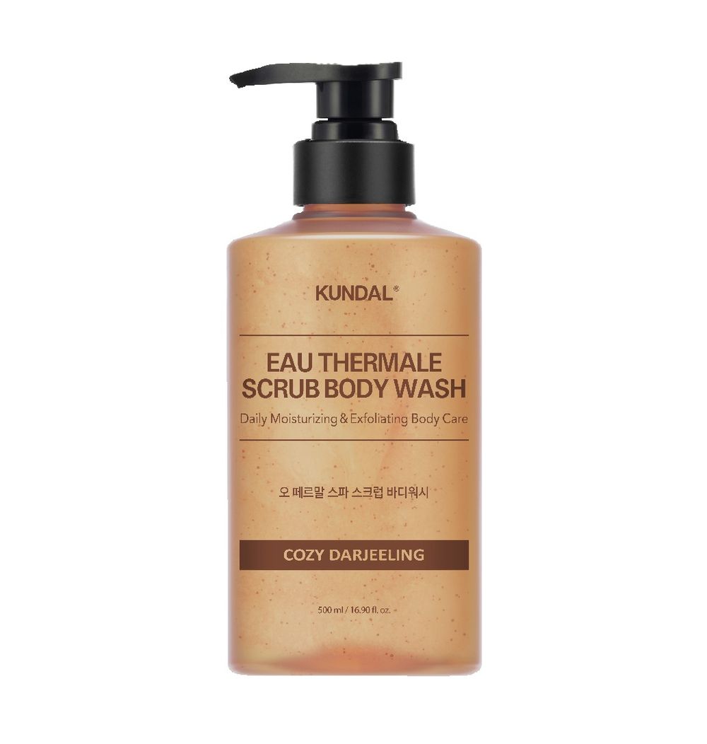 Kundal - Eau Thermale Scrub Body Wash - Cozy Darjeeling - 500ml