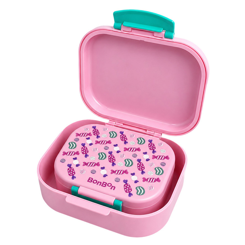 Bonbon - 4-Compartment Lunch Box - Candies - 2 Pc Set