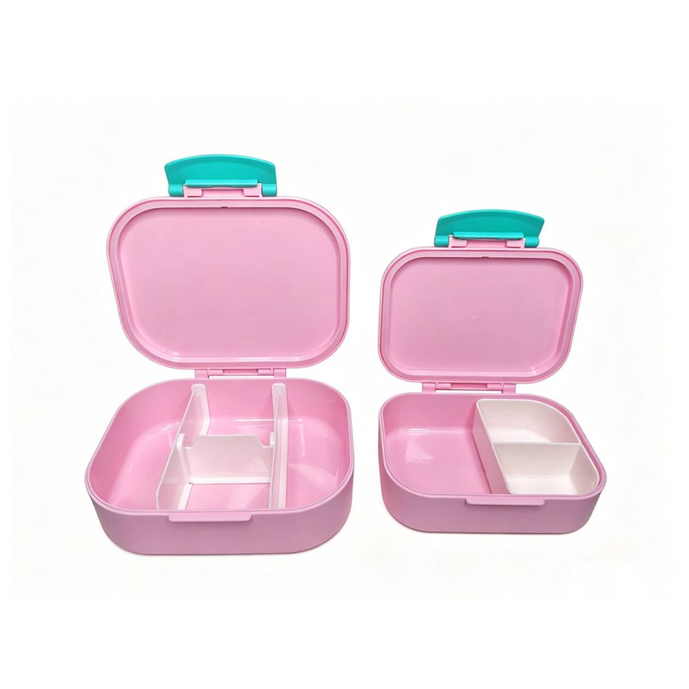 Bonbon - 4-Compartment Lunch Box - Candies - 2 Pc Set