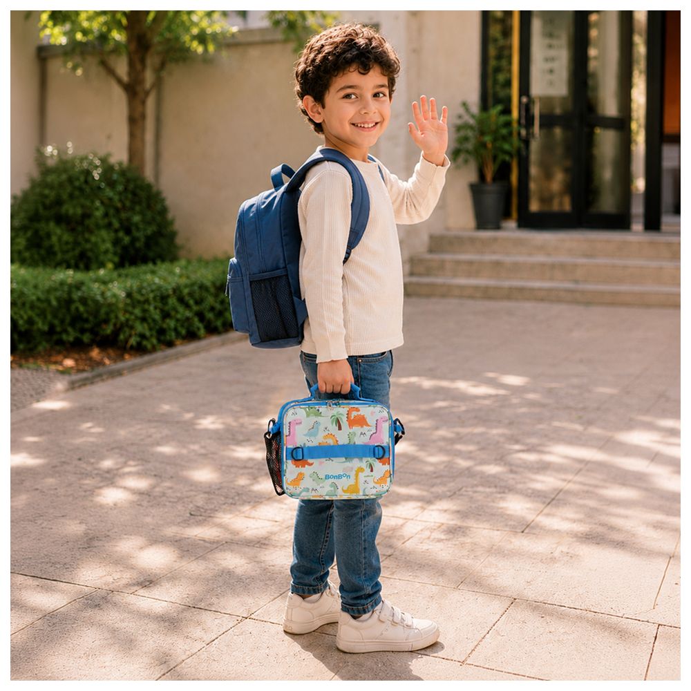 Bonbon - Insulated Lunch Bag With Bottle Holder - Dinosaur