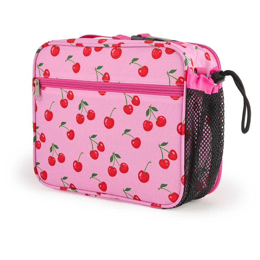 Bonbon - Insulated Lunch Bag With Bottle Holder - Cherries