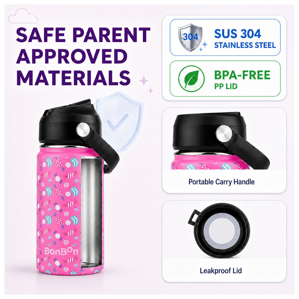 Bonbon - Stainless Steel Water Bottle - Candies - 350 ml