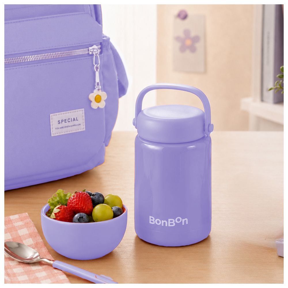 Bonbon - Insulated Stainless Steel Food Jar - Purple - 350 ml