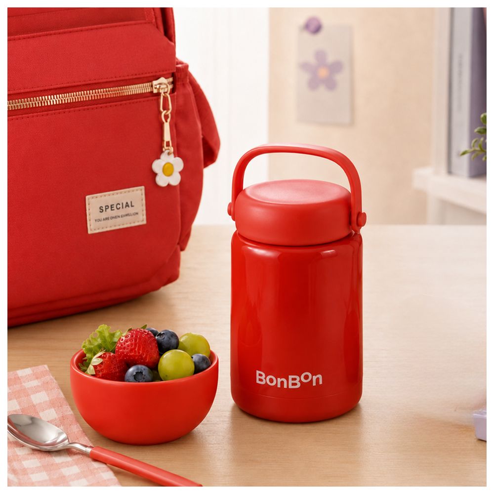 Bonbon - Insulated Stainless Steel Food Jar - Red - 350 ml
