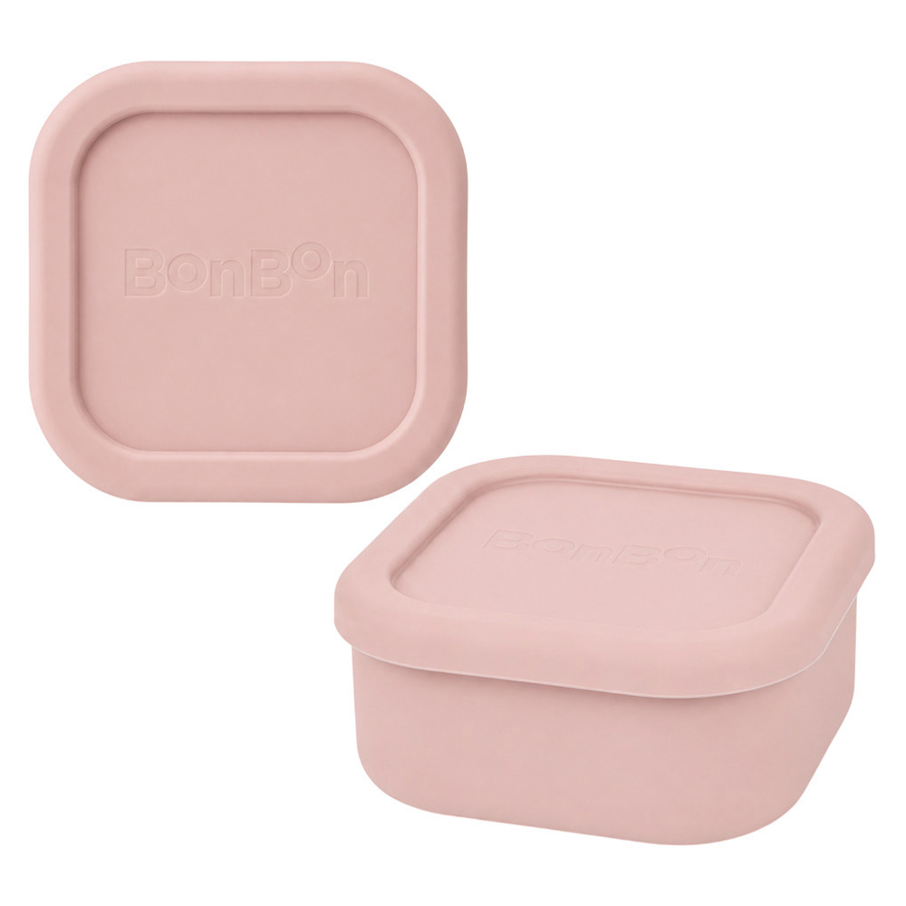 Bonbon - Silicone Snack Box - Pink - 510 ml