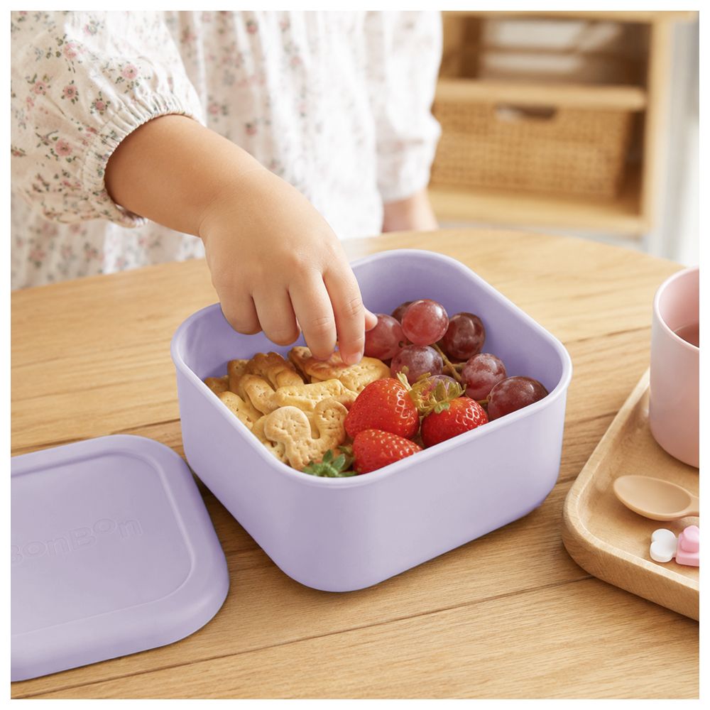 Bonbon - Silicone Snack Box - Purple - 510 ml