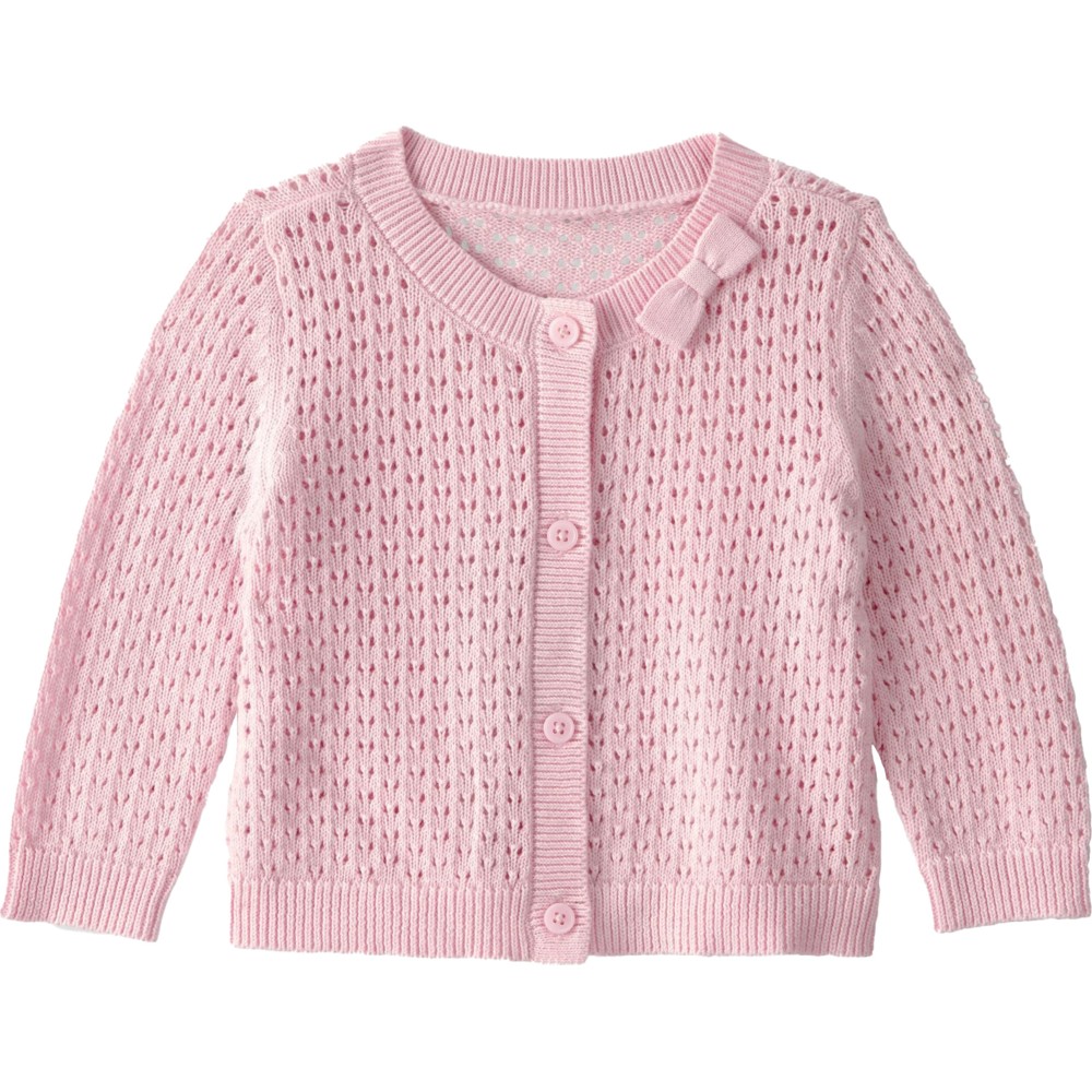 OshKosh B'Gosh - Baby Girl's Long Sleeves Sweater With Bow Detail - Pink