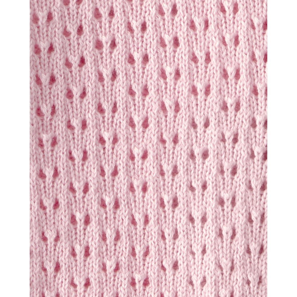 OshKosh B'Gosh - Baby Girl's Long Sleeves Sweater With Bow Detail - Pink