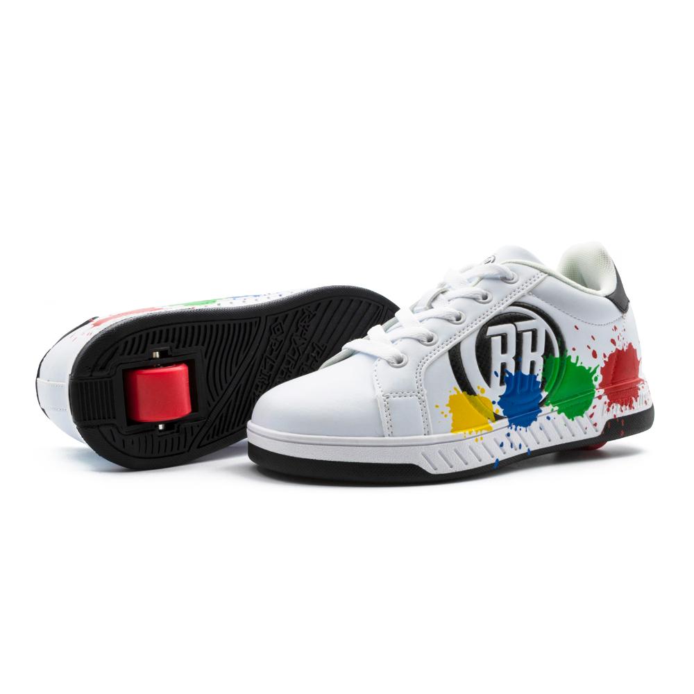 Breezy Rollers Shoes with Wheels for Kids White/Grey