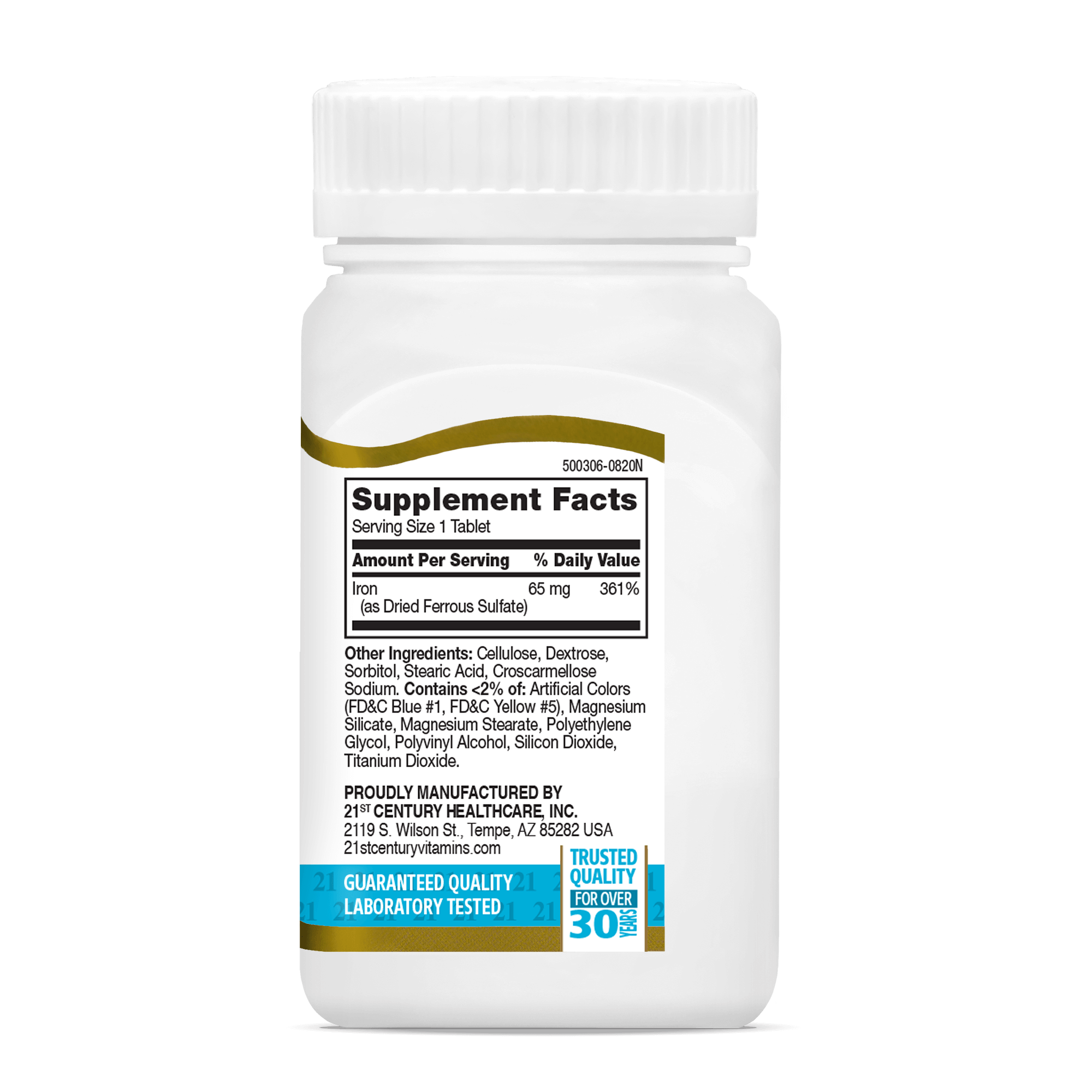 21st Century - Iron 65mg Tablets - 120's