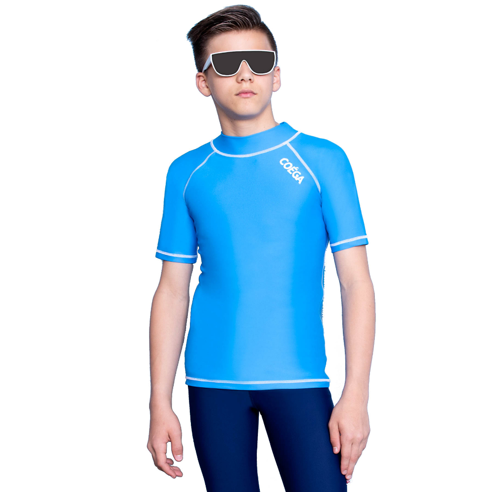 Coega Sunwear Y Boys Rash Guard Basic - Blue